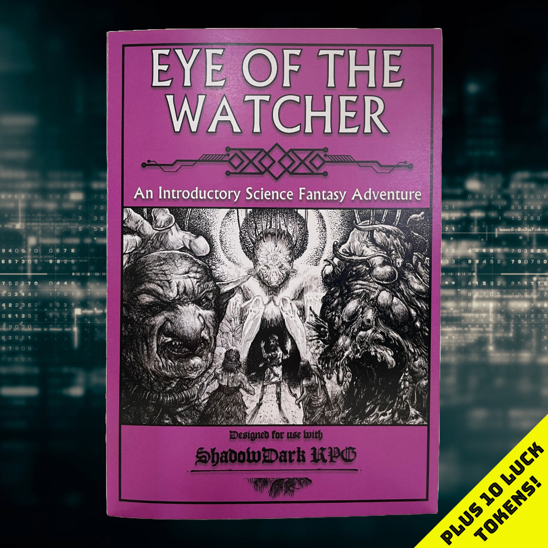 Eye of the Watcher + 10 Luck Tokens for Shadowdark RPG (Physical Copy + PDF)