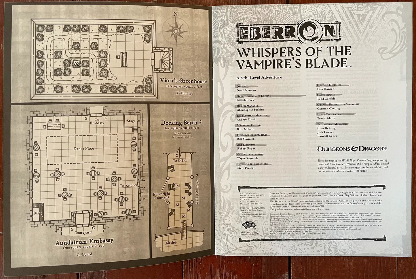 Whispers of the Vampire's Blade Eberron Dungeons & Dragons 3.5 - Lichyard Games