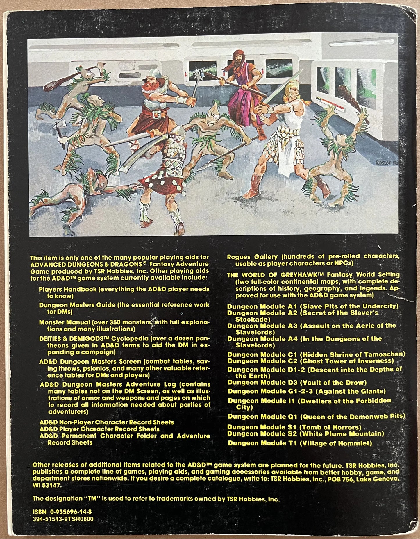 Expedition to the Barrier Peaks S3 9033 AD&D 1e - Lichyard Games