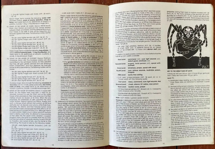 Vault of the Drow D3 9021 AD&D 1e (Monochrome) - Lichyard Games