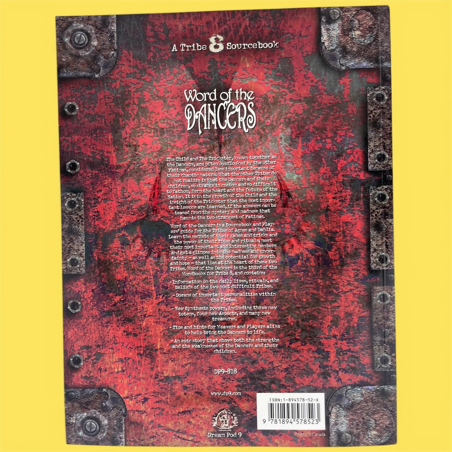 Word of the Dancers A Tribe 8 Sourcebook Dream Pod 9
