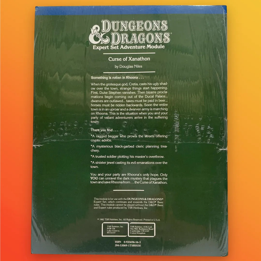 Curse of Xanathon X3 9056 Dungeons & Dragons (Factory Sealed)