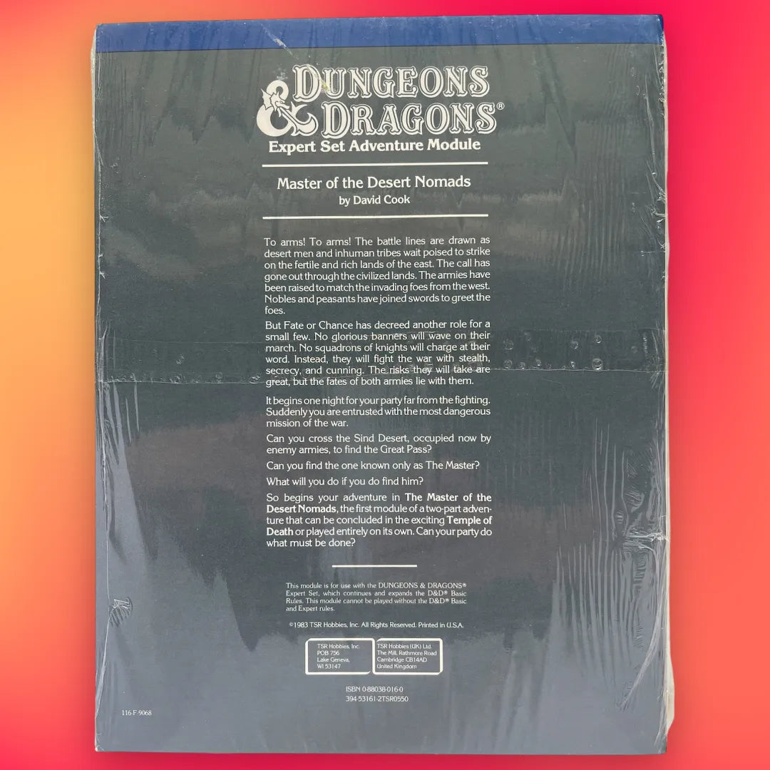 Master of the Desert Nomads X4 9068 Dungeons & Dragons (Factory Sealed)