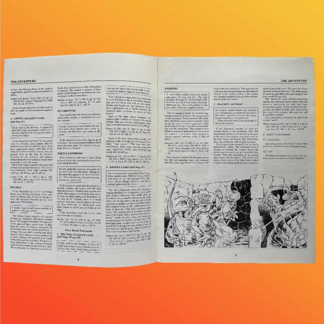 The Savage Coast X9 9129 Dungeons & Dragons