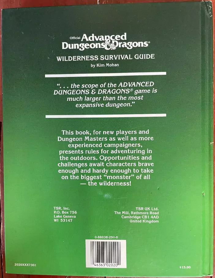 Wilderness Survival Guide 2020 Advanced Dungeons & Dragons 1e - Lichyard Games