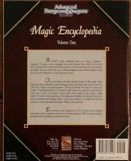 The Magic Encyclopedia Volume One 9293 RGPA AD&D 2e - Lichyard Games
