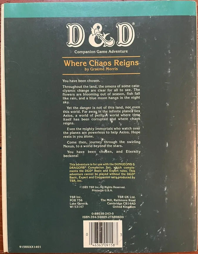 Where Chaos Reigns CM6 9158 Dungeons & Dragons - Lichyard Games