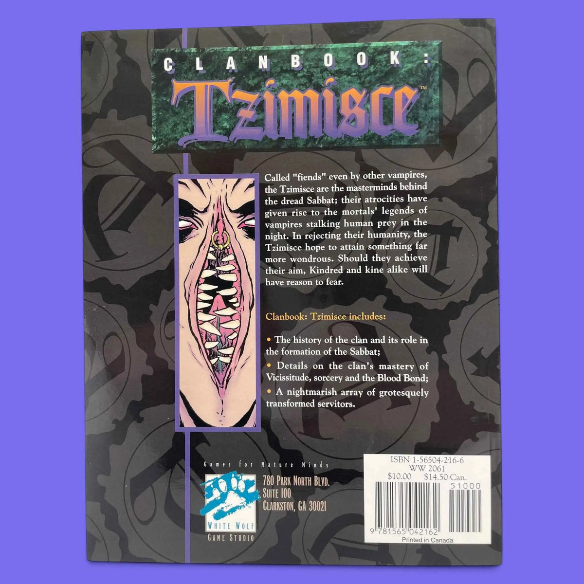 Clanbook: Tzimisce Vampire: The Masquerade White Wolf