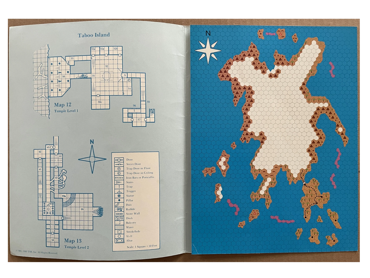 The Isle of Dread X1 9043 Dungeons & Dragons - Lichyard Games