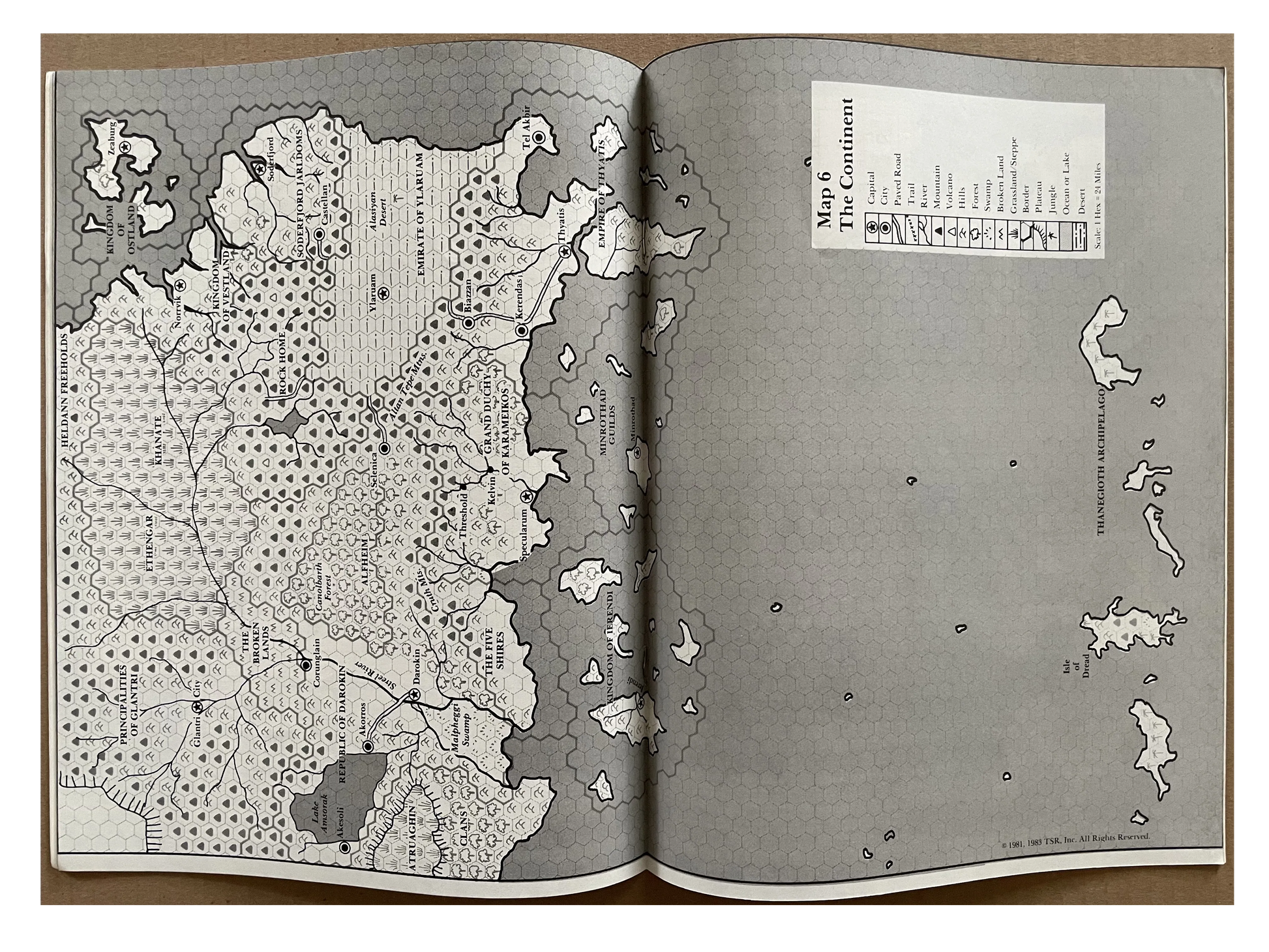 The Isle of Dread X1 9043 Dungeons & Dragons - Lichyard Games