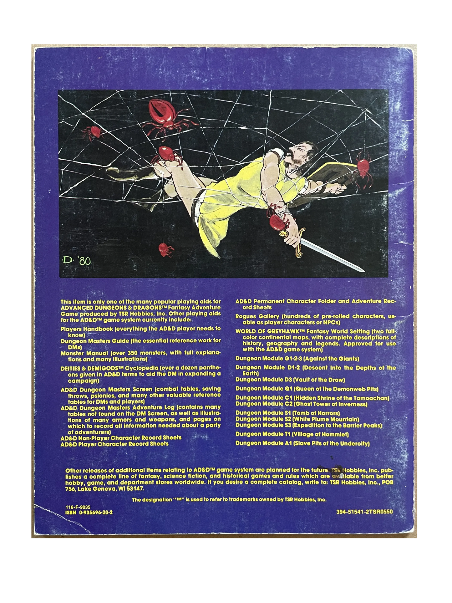 Queen of the Demonweb Pits Q1 9035 AD&D 1e - Lichyard Games