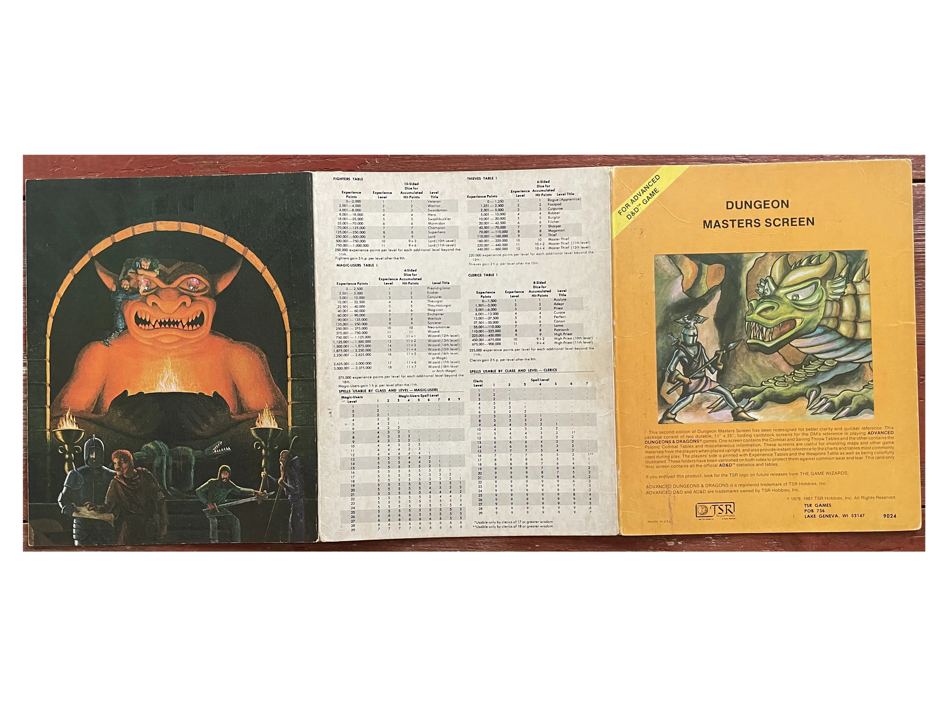 Dungeon Masters Screen REF1 9024 AD&D 1e - Lichyard Games