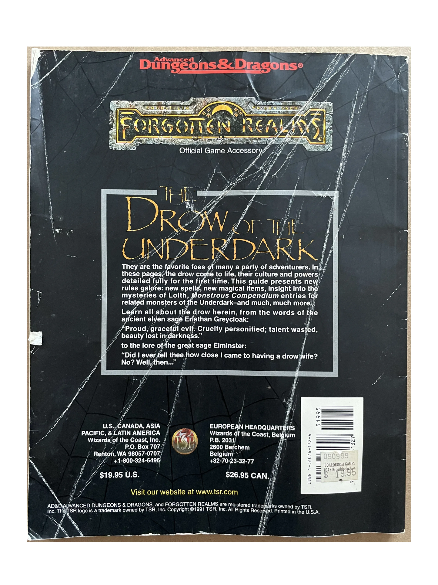 The Drow of the Underdark 9326 AD&D 2e - Lichyard Games