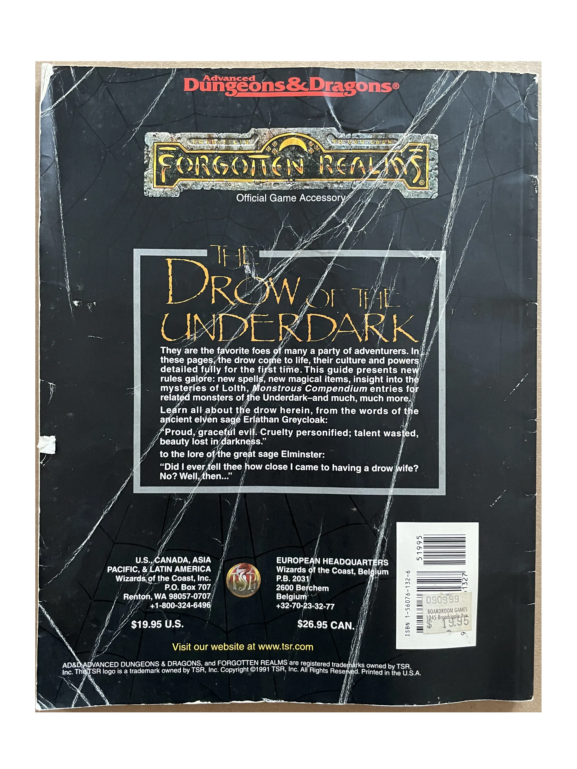The Drow of the Underdark 9326 AD&D 2e - Lichyard Games