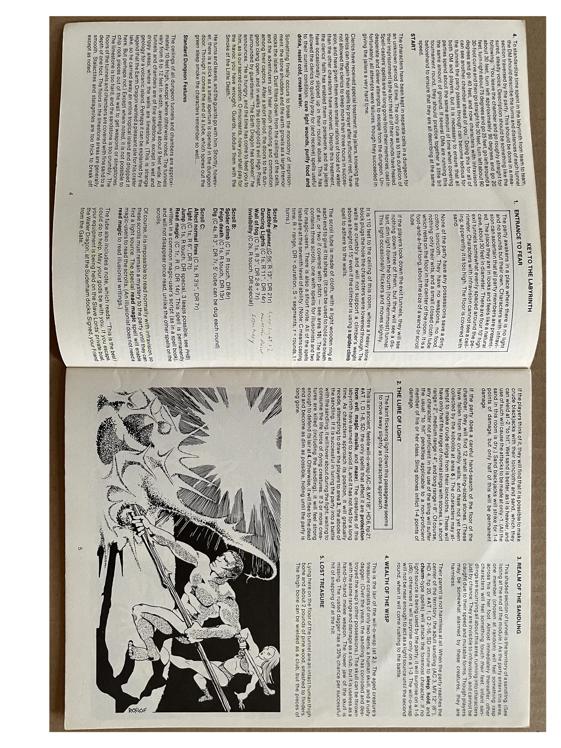 In the Dungeon of the Slave Lords A4 9042 AD&D 1e - Lichyard Games