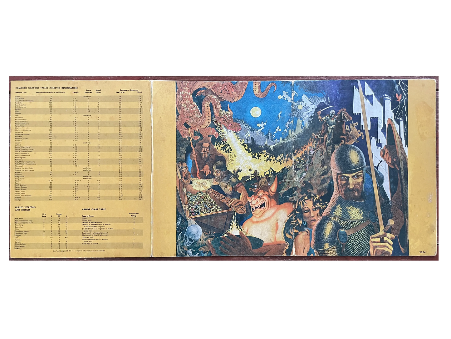 Dungeon Masters Screen REF1 9024 AD&D 1e - Lichyard Games
