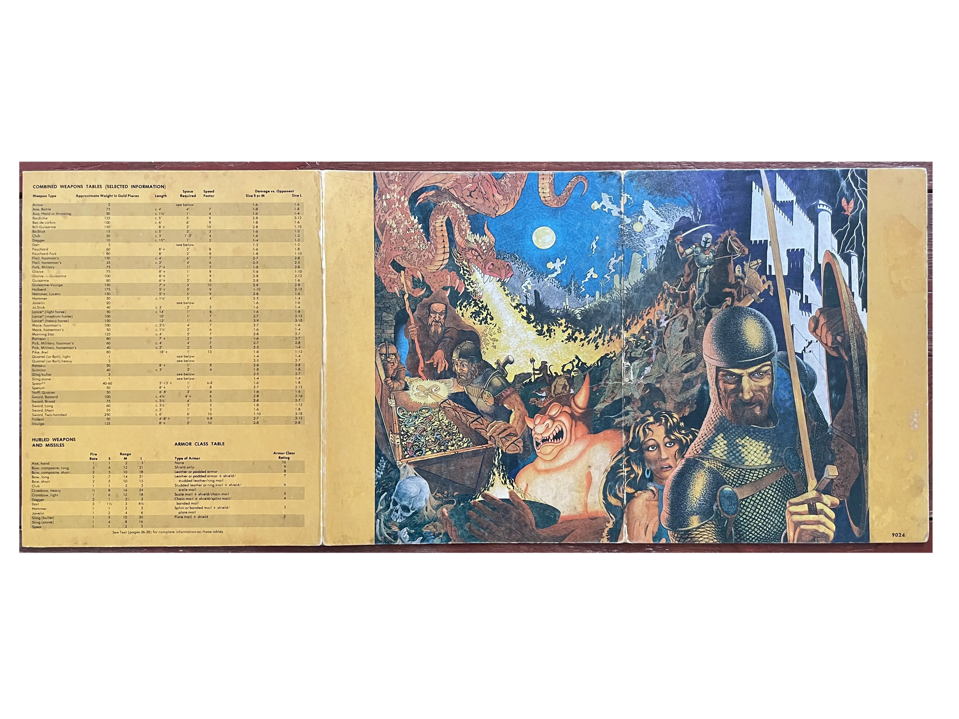 Dungeon Masters Screen REF1 9024 AD&D 1e - Lichyard Games