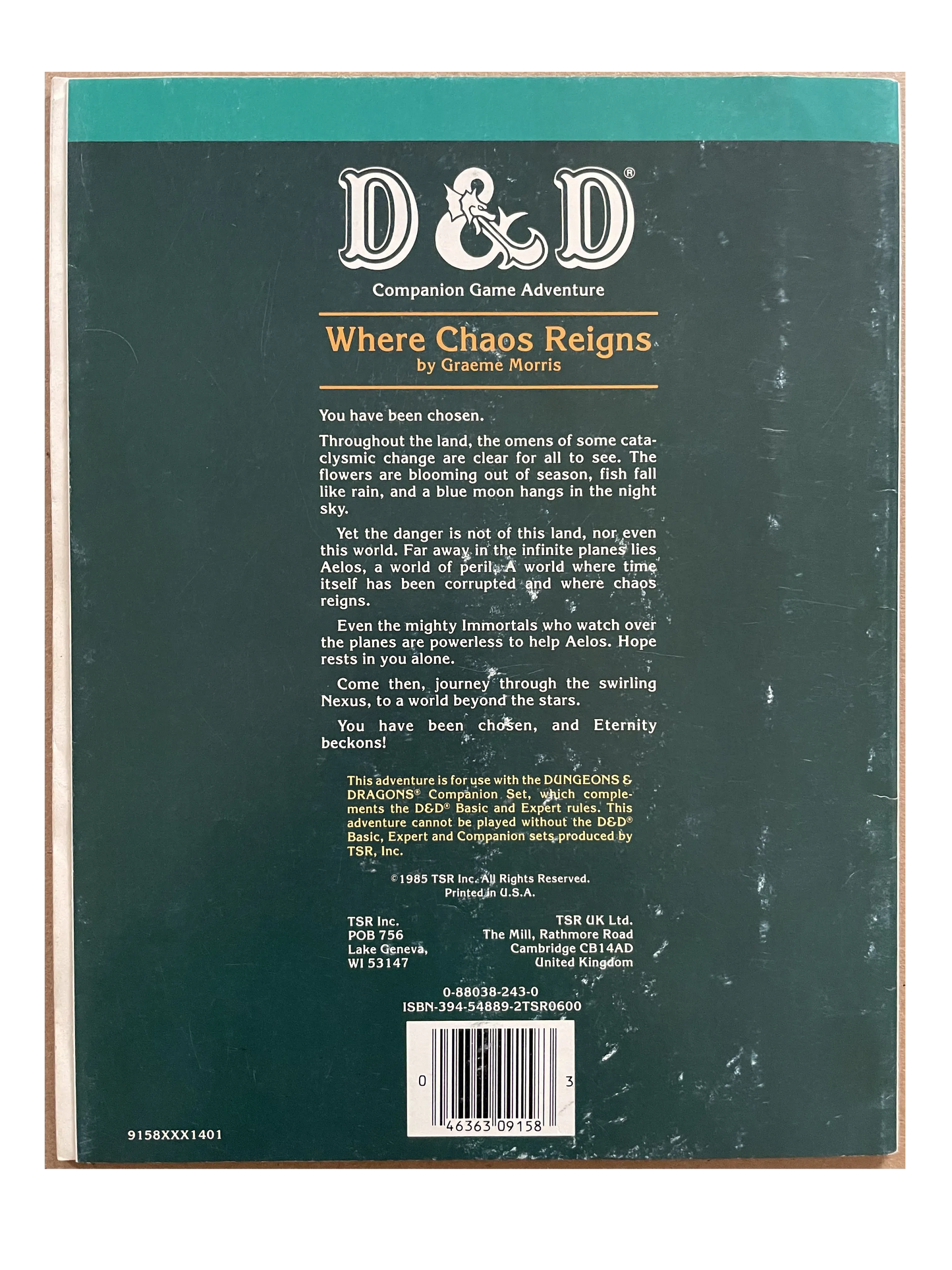 Where Chaos Reigns CM6 9158 Dungeons & Dragons - Lichyard Games