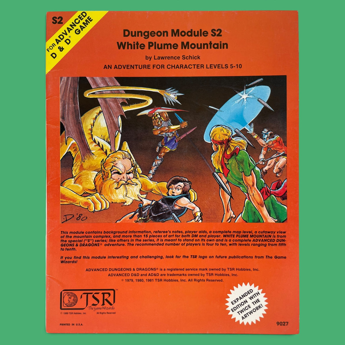 White Plume Mountain S2 Advanced Dungeons & Dragons 1e