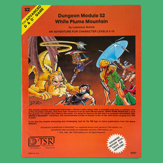 White Plume Mountain S2 Advanced Dungeons & Dragons 1e