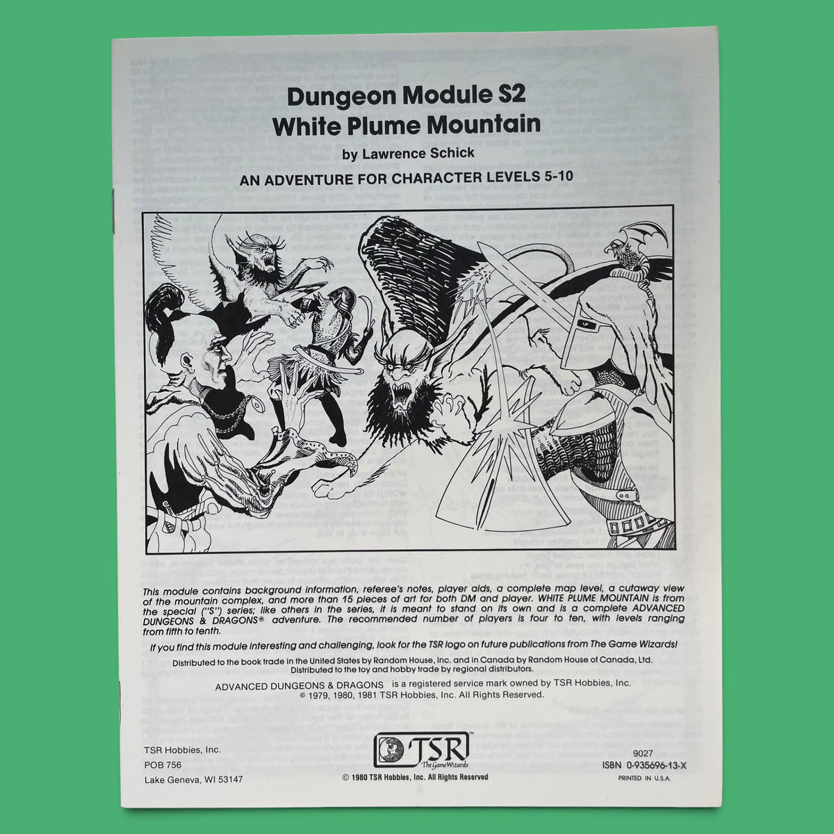 White Plume Mountain S2 Advanced Dungeons & Dragons 1e