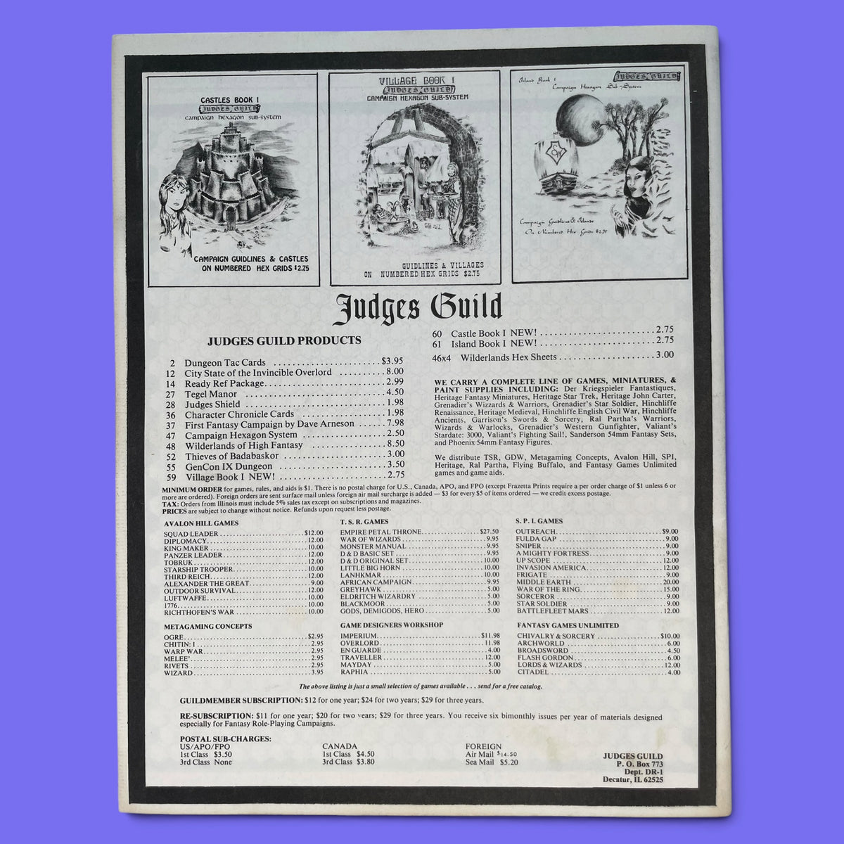 Campaign Hexagon System Judges Guild Dungeons & Dragons