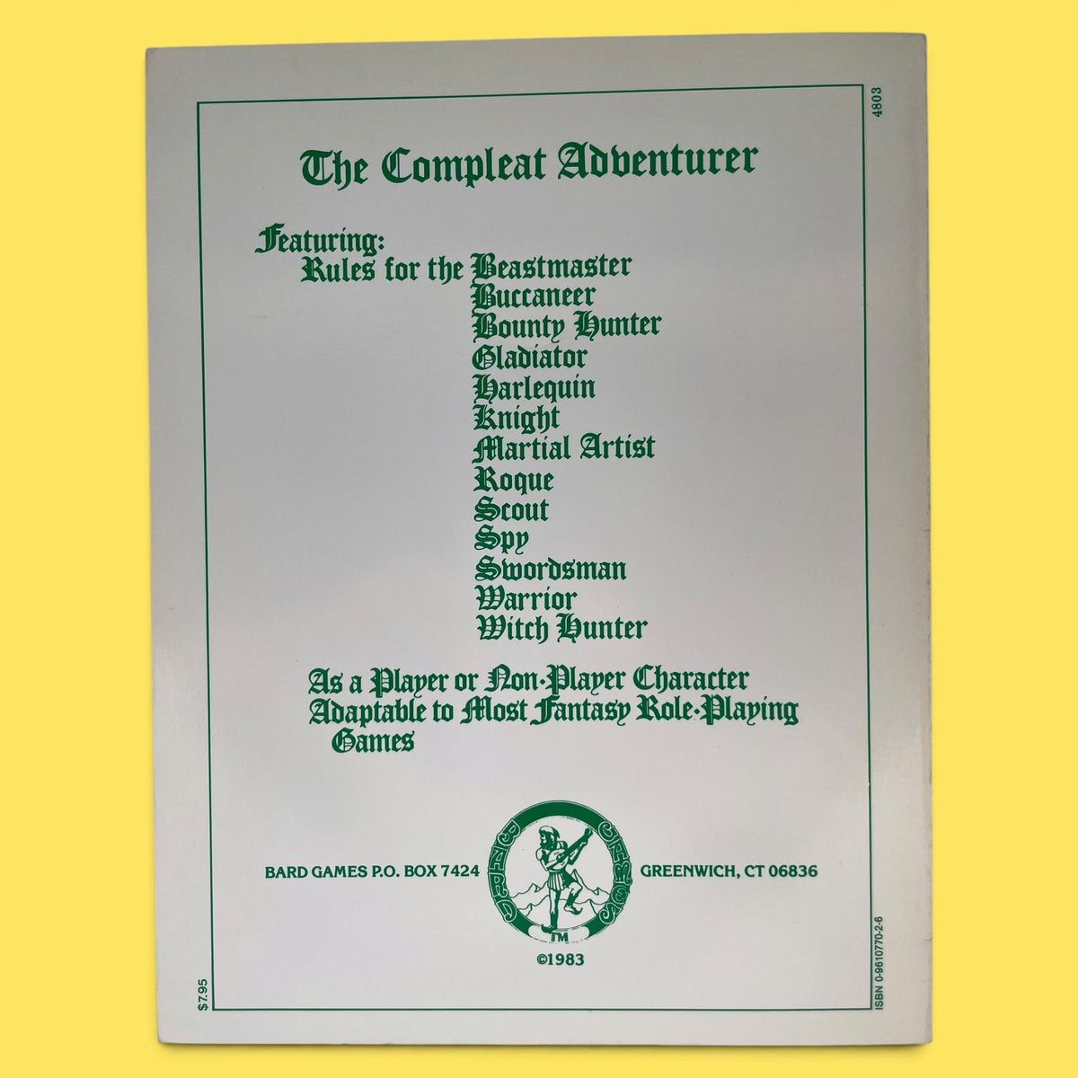 The Compleat Adventurer Bard Games