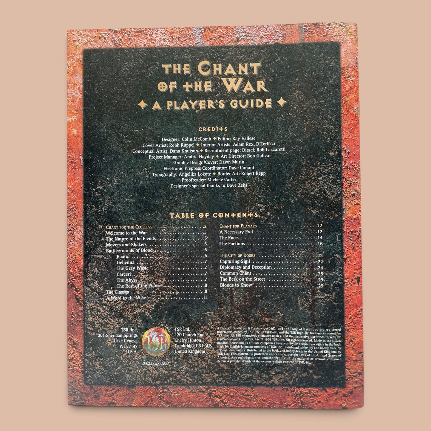 Hellbound: The Blood War Planescape 2621 AD&D 2e