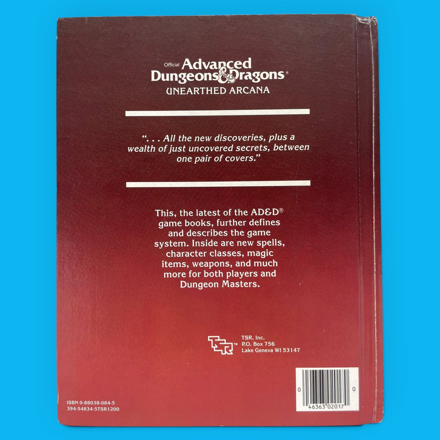 Unearthed Arcana 2017 Advanced Dungeons & Dragons 1e