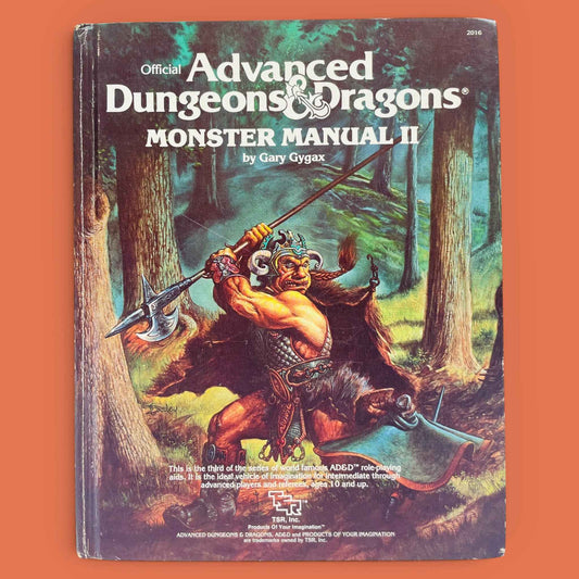Monster Manual II 2016 Advanced Dungeons & Dragons 1e
