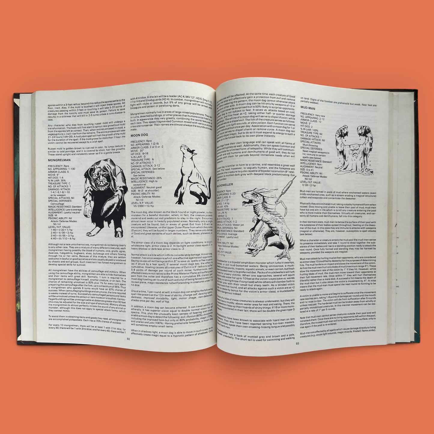 Monster Manual II 2016 Advanced Dungeons & Dragons 1e