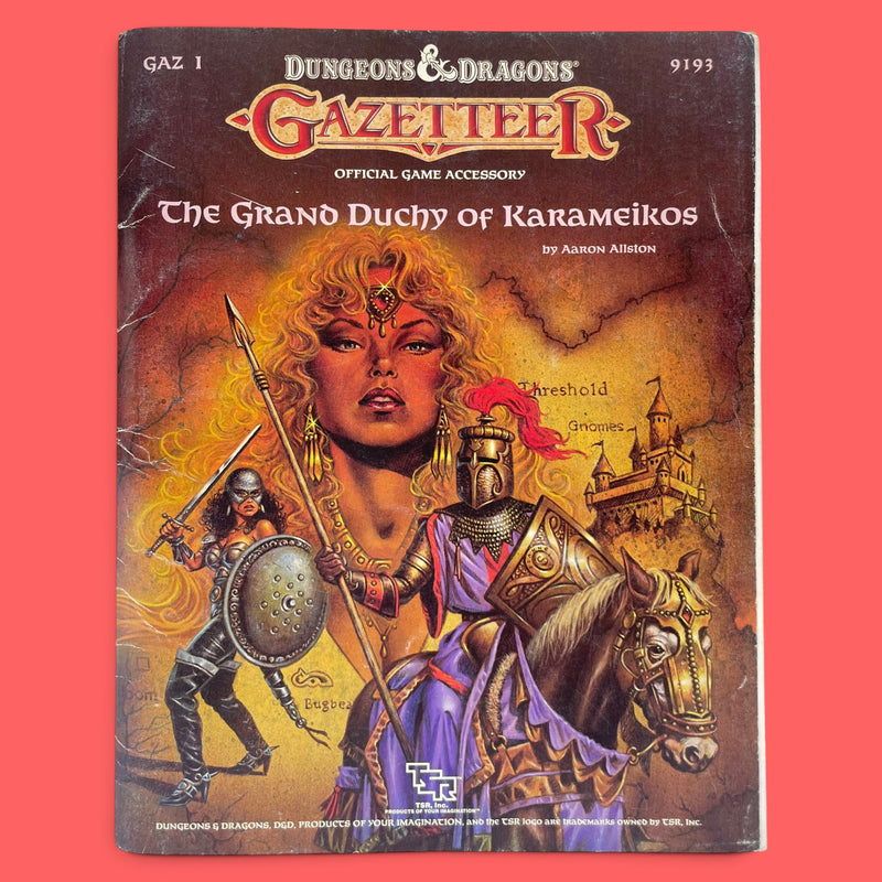 The Grand Duchy of Karameikos Gazetteer GAZ1 9193 Dungeons & Dragons