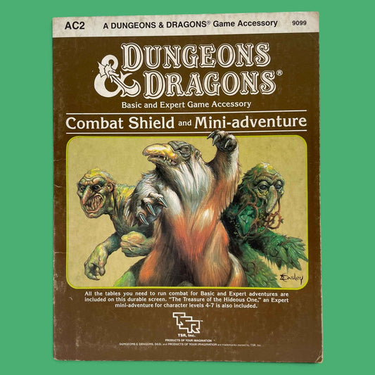 Combat Shield and Mini-adventure AC2 Dungeons & Dragons