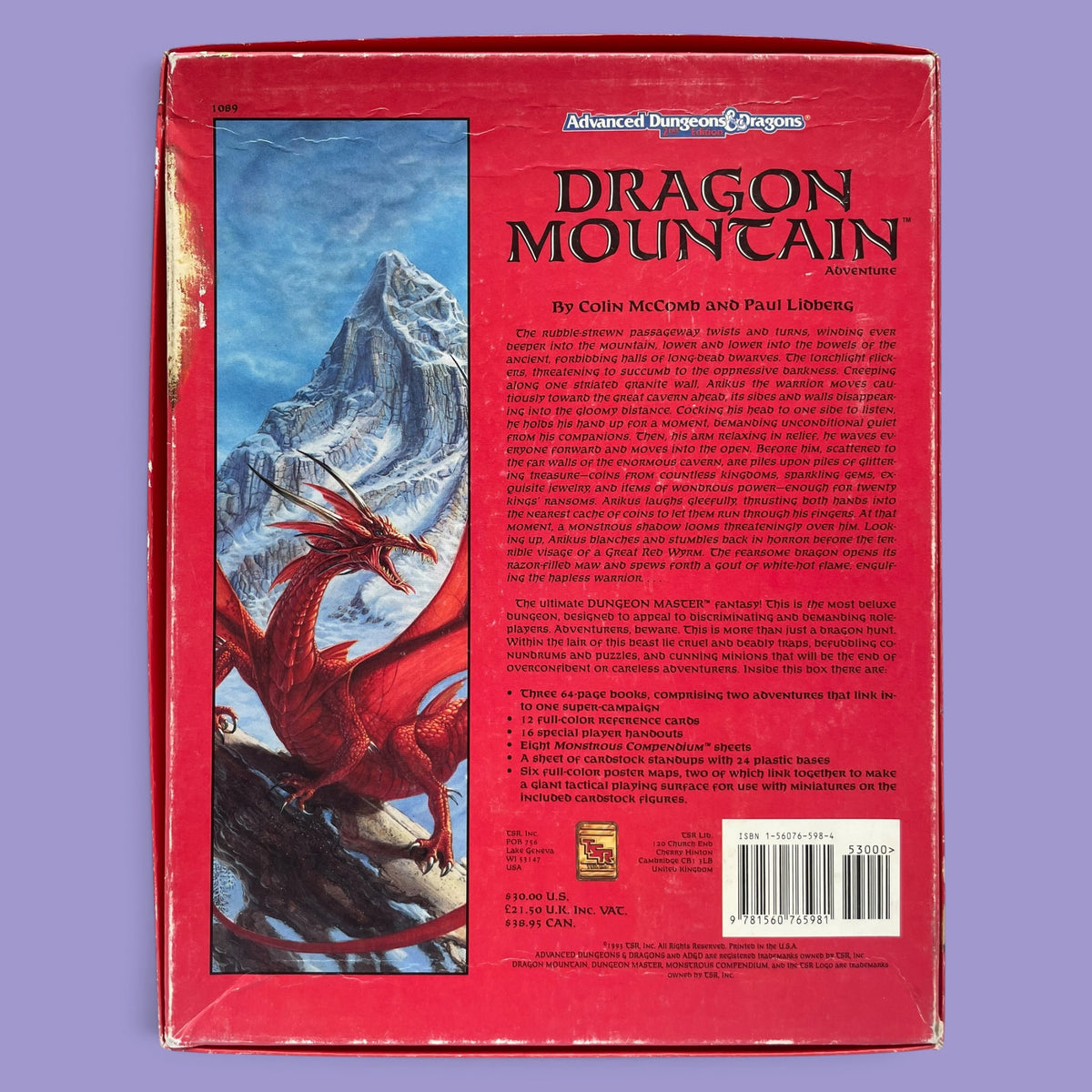 Dragon Mountain Adventure Deluxe Boxed Set AD&D 2e