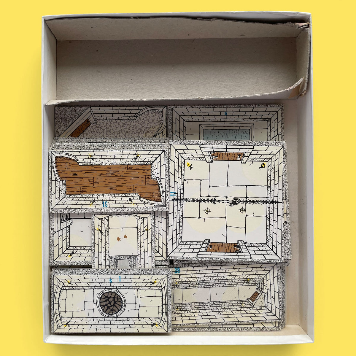 Fantasy Paths Adventure Board Card Castles #80 1980
