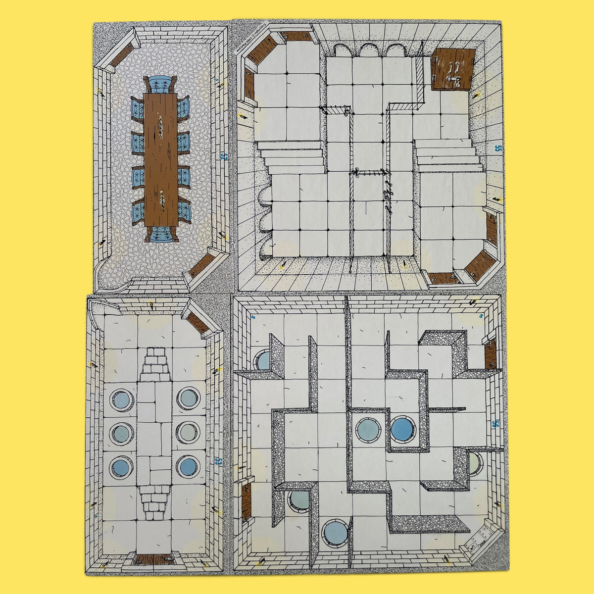 Fantasy Paths Adventure Board Card Castles #80 1980