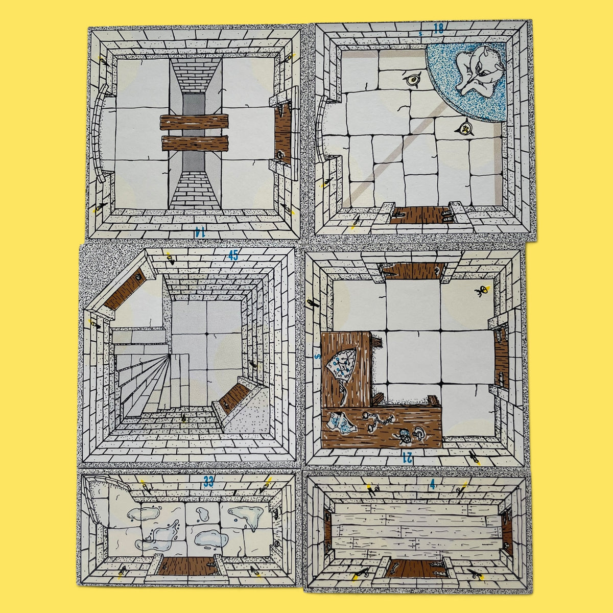 Fantasy Paths Adventure Board Card Castles #80 1980