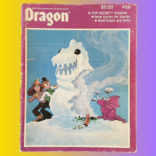 Dragon Magazine #56 December 1981 TSR - Lichyard Games