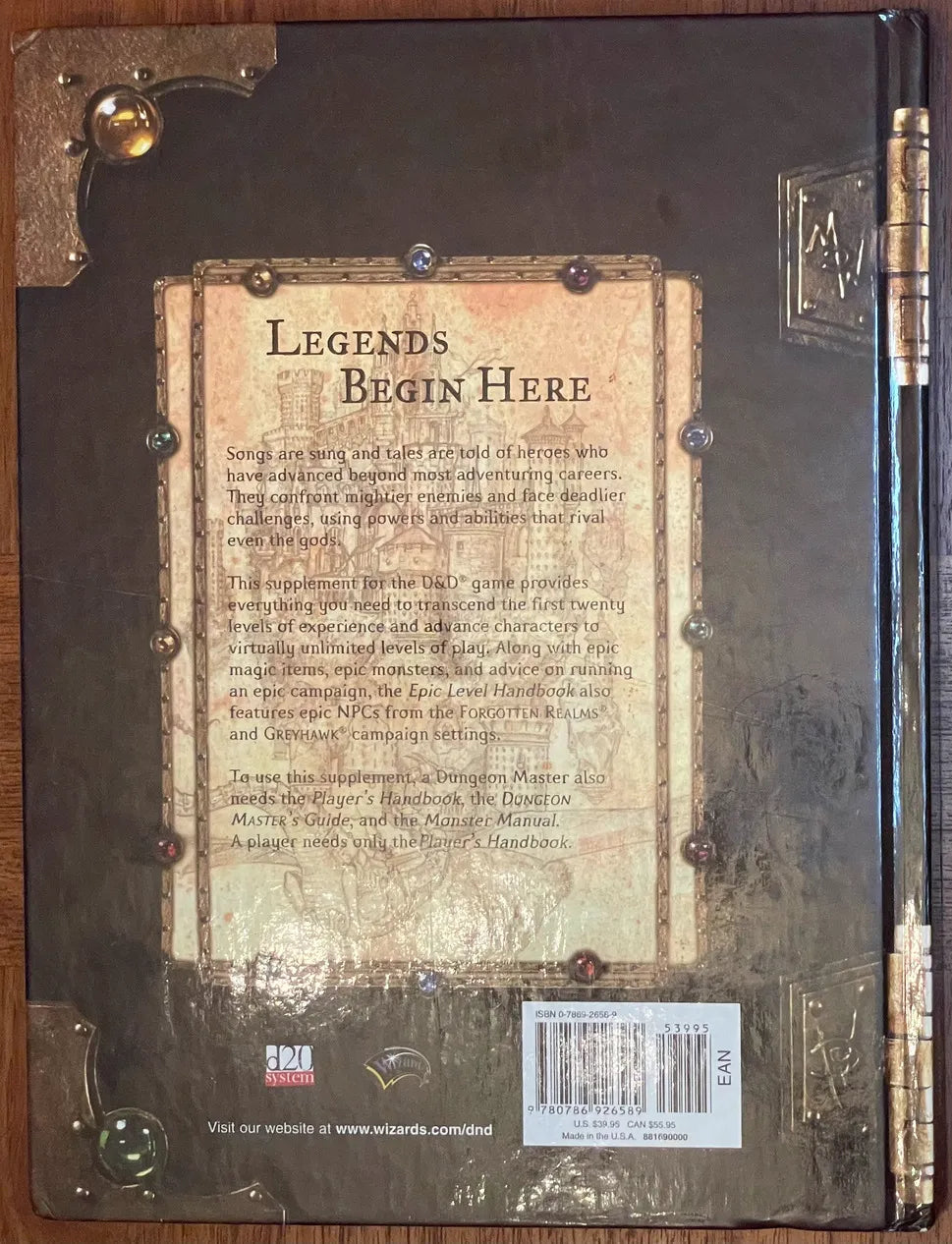 Epic Level Handbook Dungeons & Dragons 3e - Lichyard Games