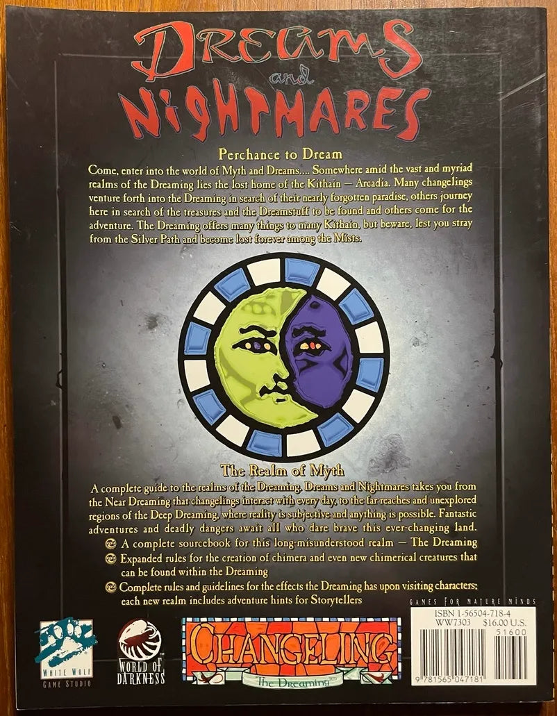 Dreams and Nightmare Changeling: The Dreaming White Wolf - Lichyard Games