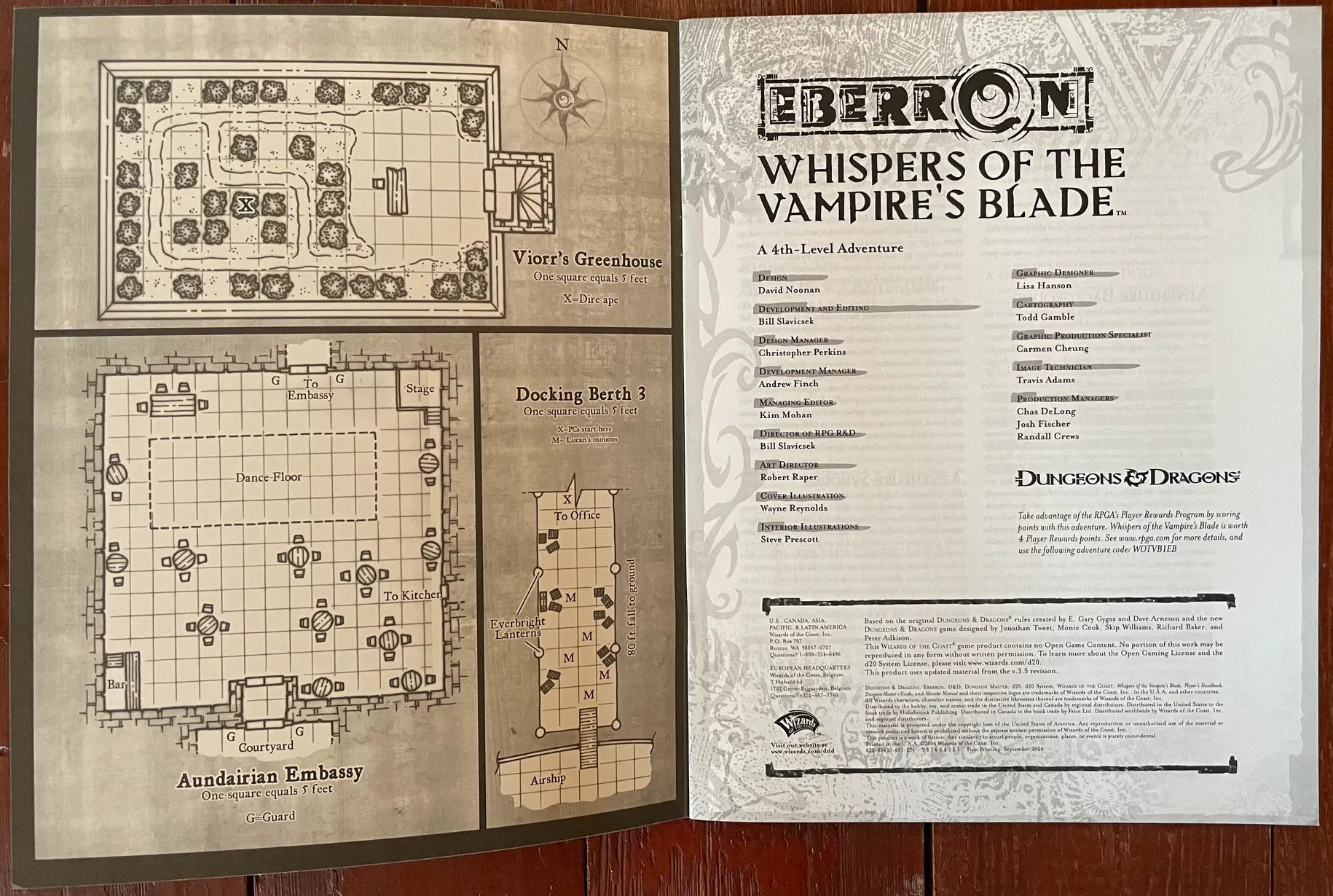 Whispers of the Vampire's Blade Eberron Dungeons & Dragons 3.5 - Lichyard Games
