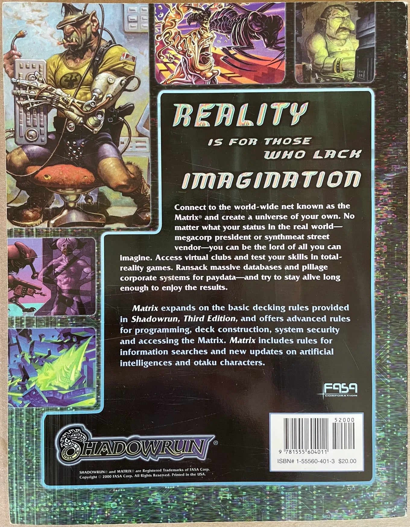 Matrix 7909 Shadowrun FASA - Lichyard Games