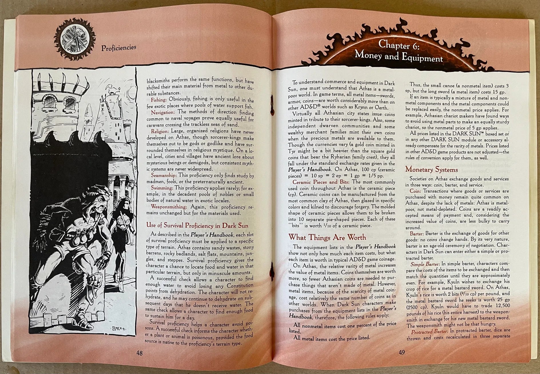 Dark Sun Campaign Setting Rules Book AD&D 2e - Lichyard Games