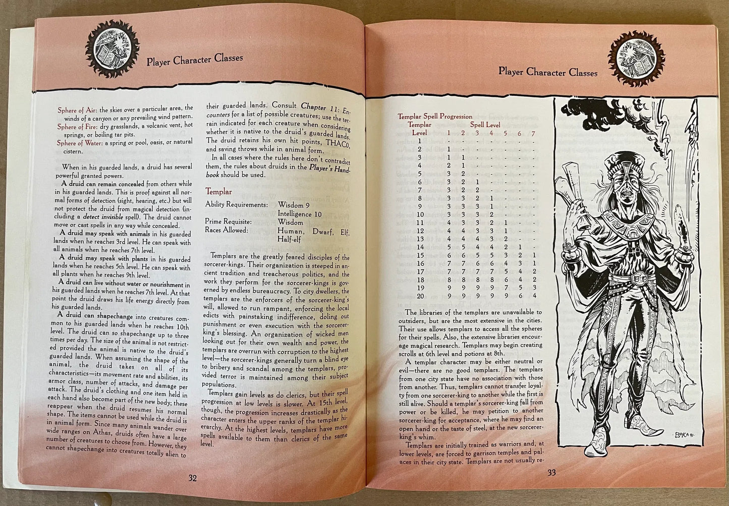 Dark Sun Campaign Setting Rules Book AD&D 2e - Lichyard Games