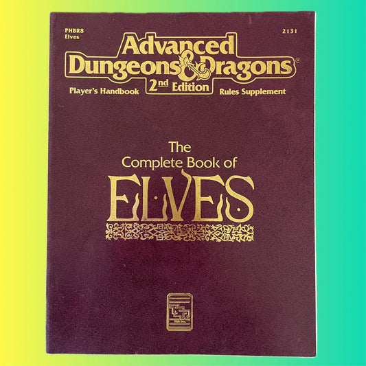 The Complete Book of Elves PHBR8 2131 AD&D 2e - Lichyard Games
