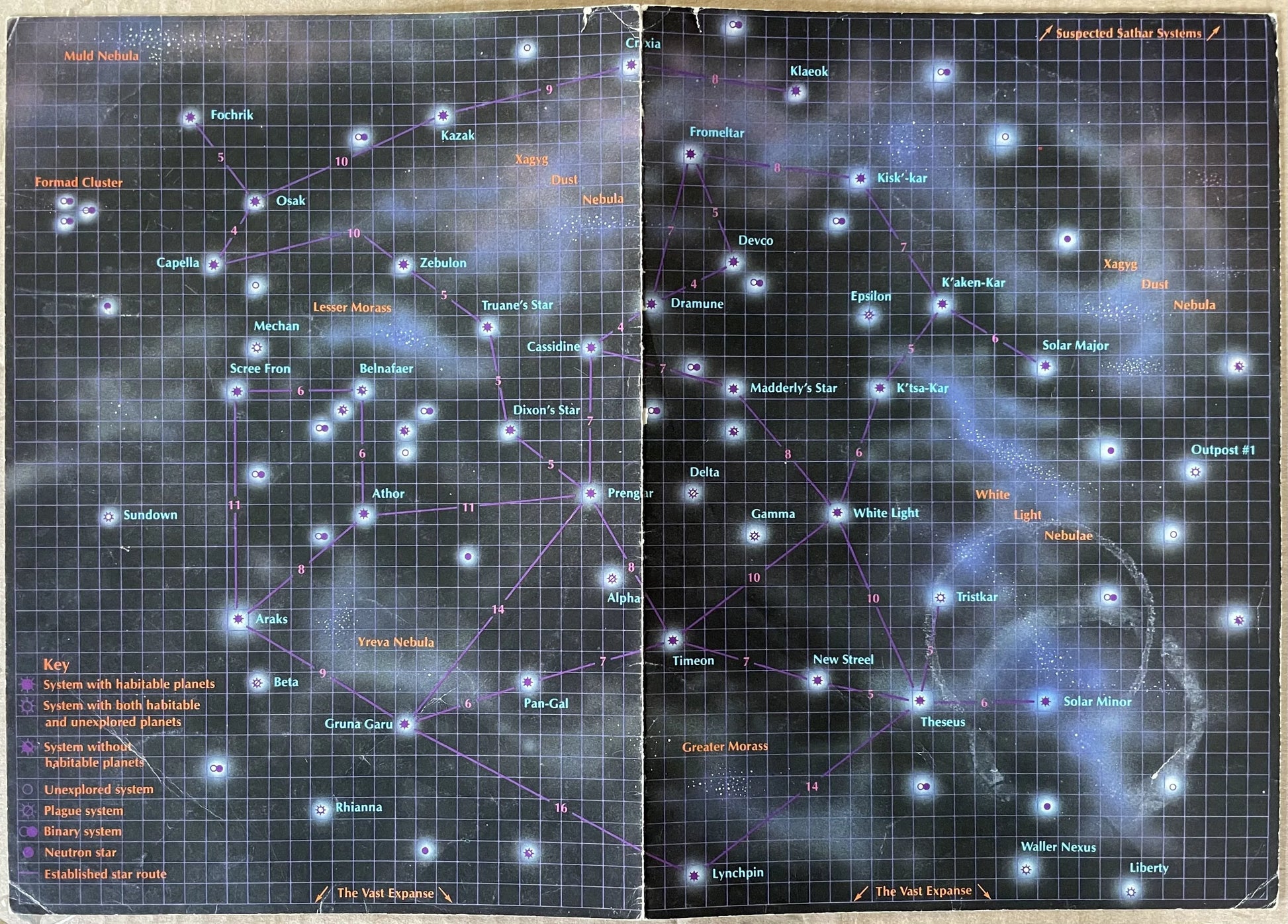 Referee's Screen and Mini-Module Star Frontiers 6801 - Lichyard Games