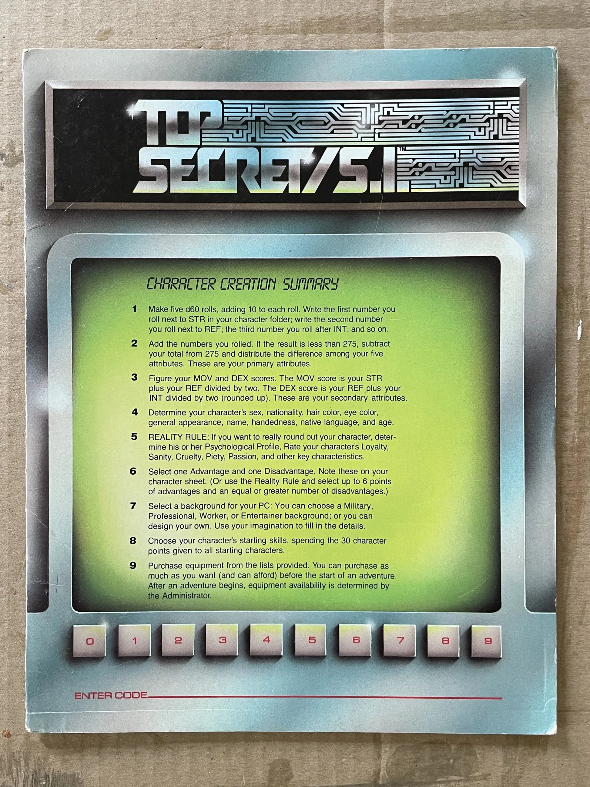 Administrators Guide Top Secret/S.I. - Lichyard Games