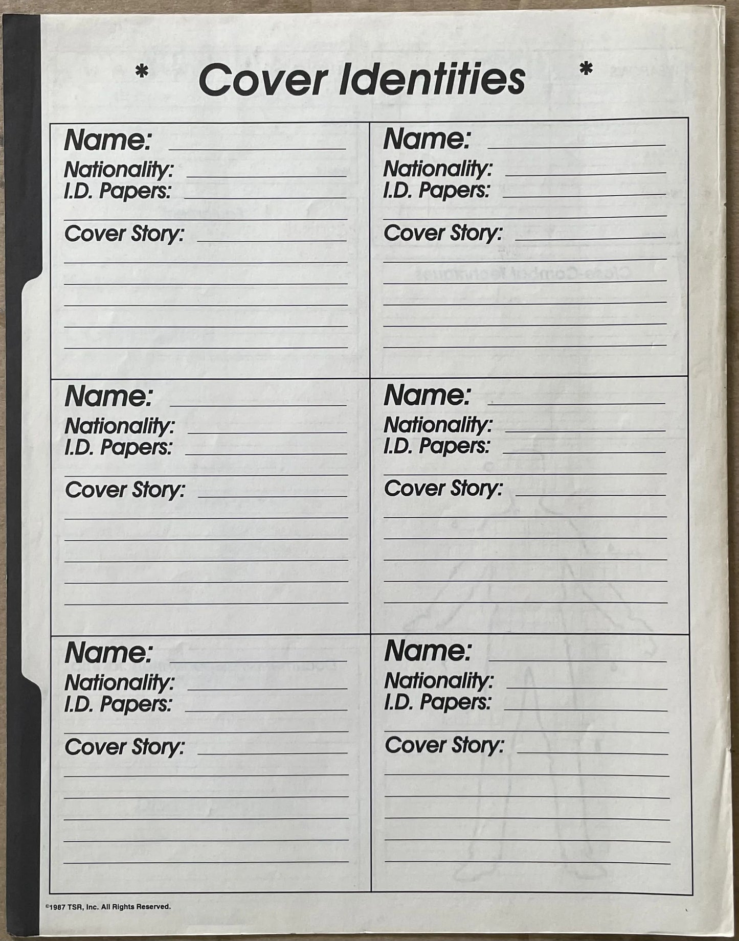 Administrators Guide Top Secret/S.I. - Lichyard Games