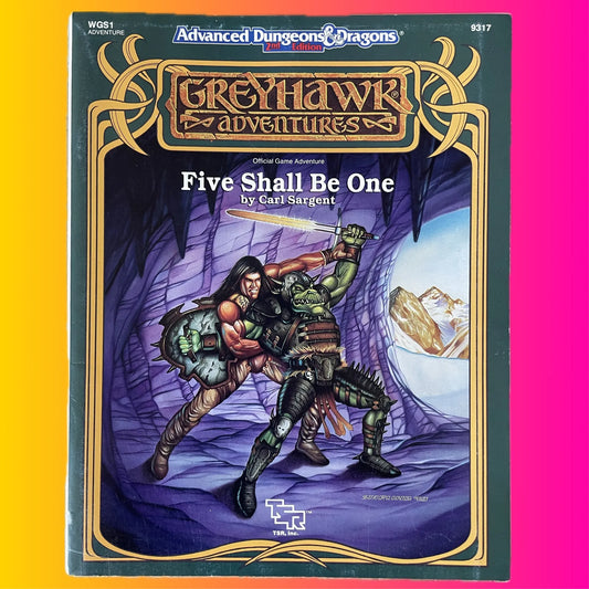 Five Shall Be One Greyhawk Adventures WGS1 9317 AD&D 2e - Lichyard Games