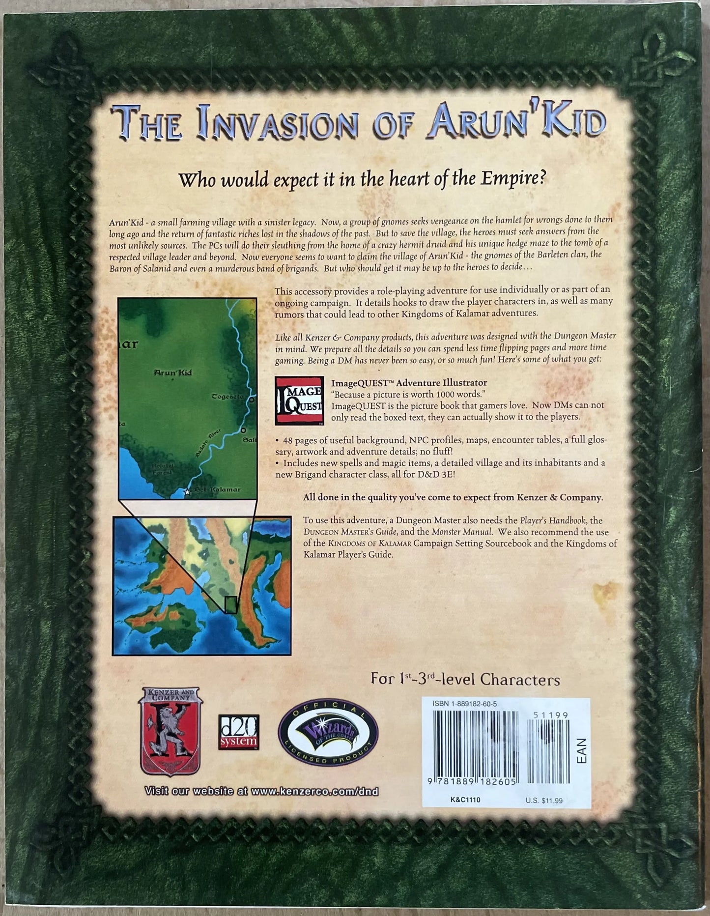The Invasion of Arun'Kid Kingdoms of Kalamar D&D 3e - Lichyard Games